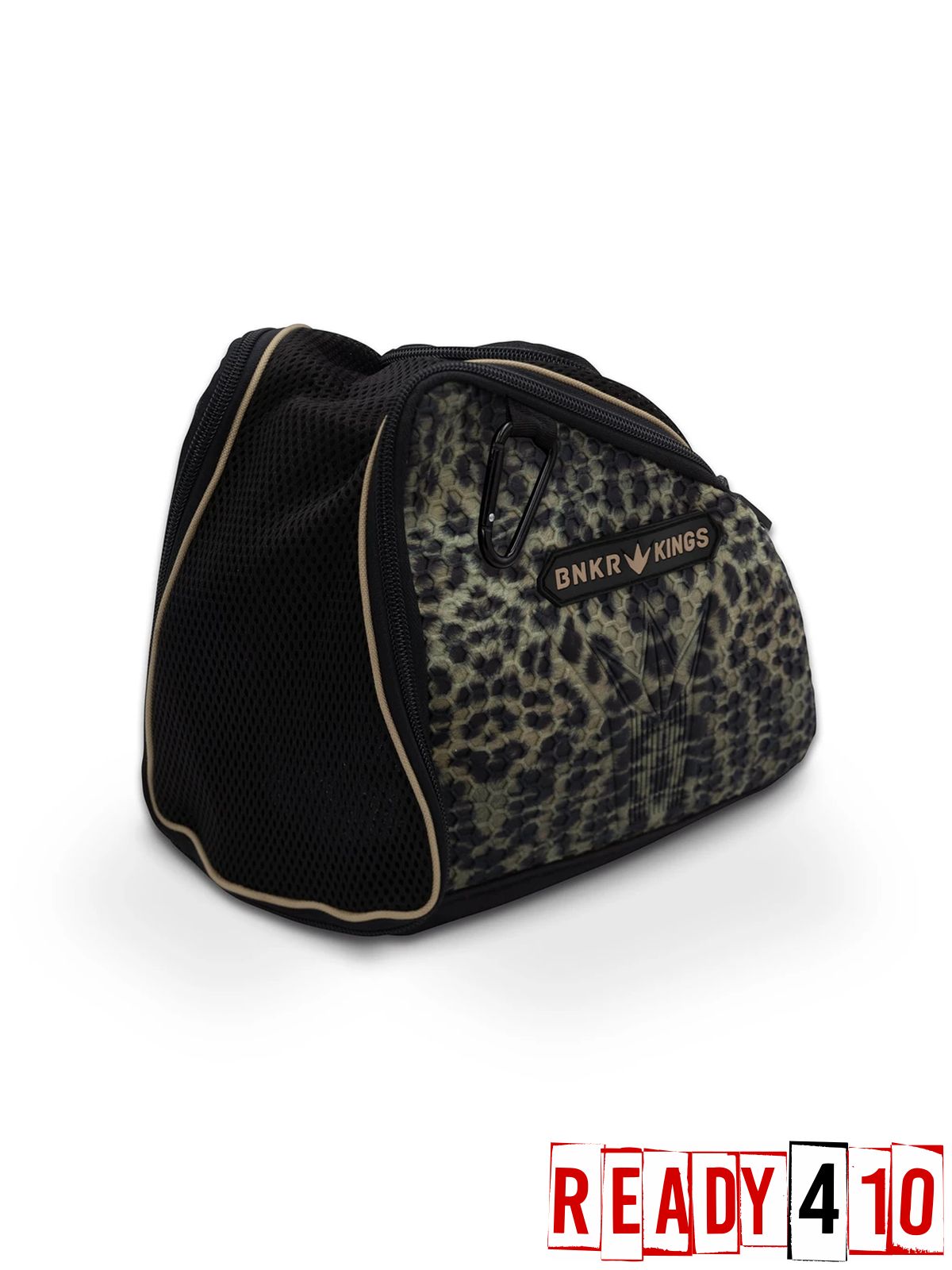 Bunkerkings Supreme Goggle Bag - Leopard Side Front